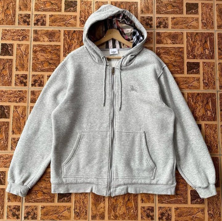 BURBERRY HOODIE ZIPPER Men s Fashion Coats Jackets and