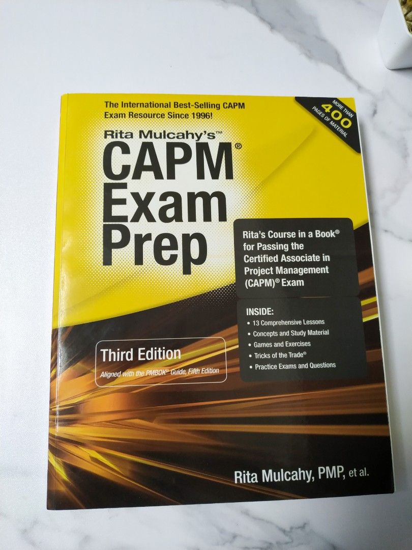 新CAPM Exam Prep by Rita Mulcahy (PMP備試), 興趣及遊戲, 書本 & 文具, 書本及雜誌 補充練習 Carousell