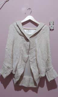 Cardigan Rajut Oversize Tebal