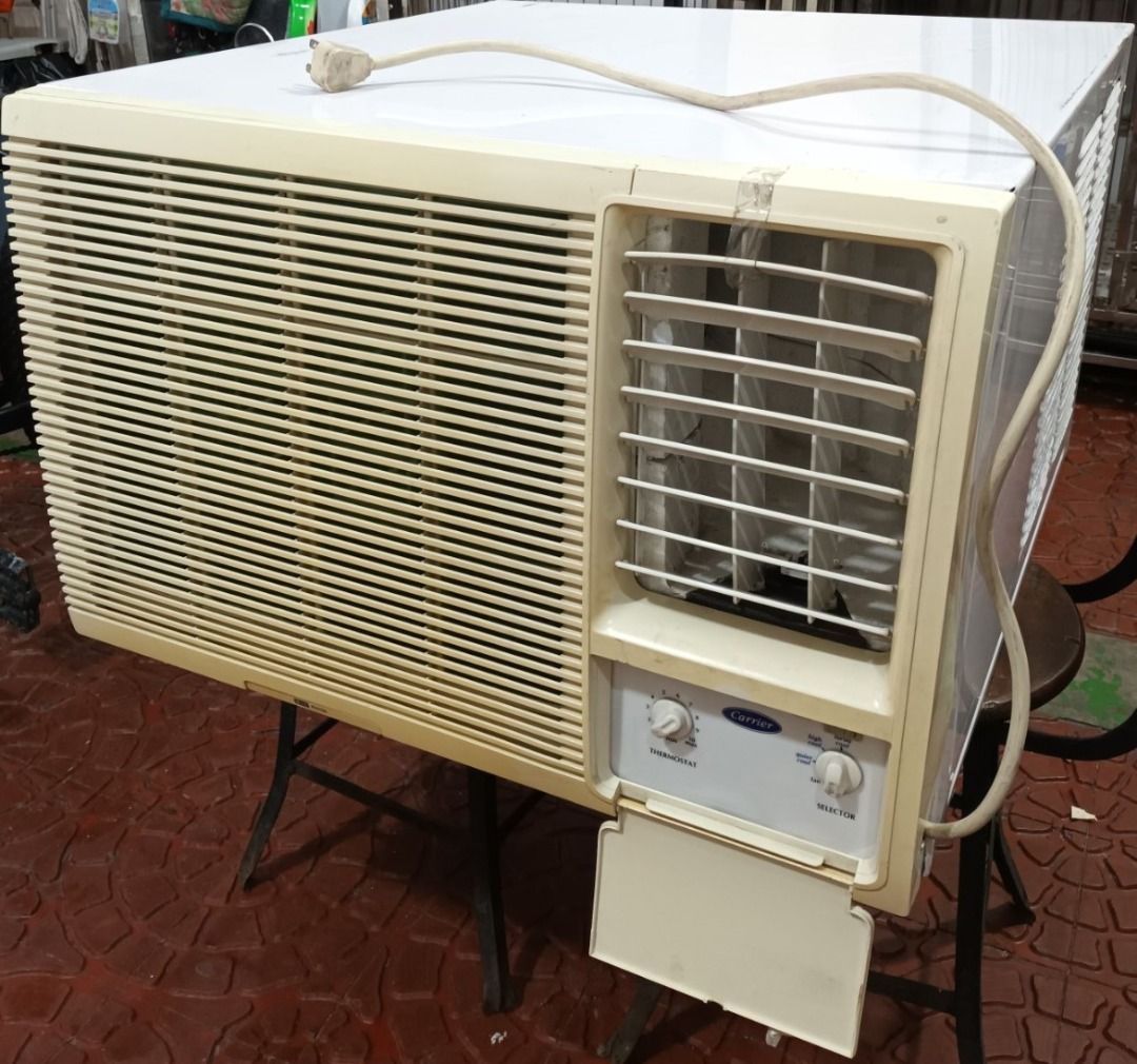 Carrier window 2hp non inverter tv home appliances air conditioning