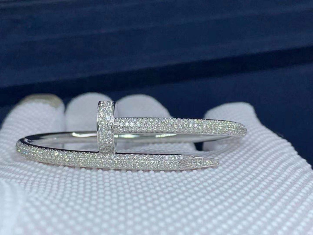 Cartier nail bracelet full diamonds cheap