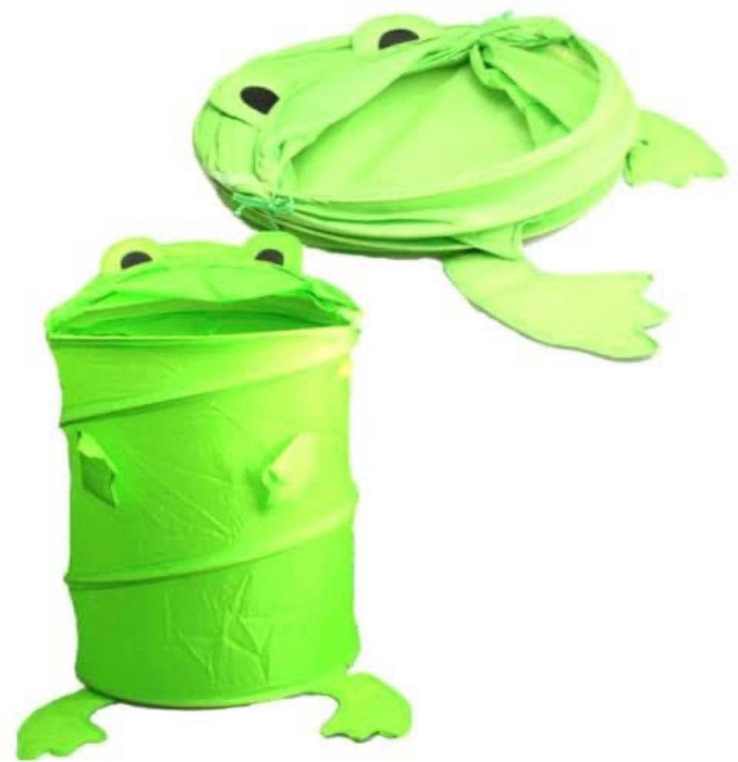 GREEN FROG FOLDABLE LAUNDRY HAMPER/TOY ORGANIZER (Category: Laundry Baskets) located in Taguig. Submitted by thatswhatshesells (Listing ID 1198795679, Image 2). Description: - Foldable Laundry Hamper/Toy Organizer - Brand New - Green - RFS: Decluttering - MOP: BDO Bank Transfer - Delivery c/o Buyer - No Return; No Exchange .