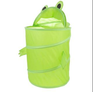 MAY Summer Deals pa! ☀️ GREEN FROG FOLDABLE LAUNDRY HAMPER/TOY ORGANIZER