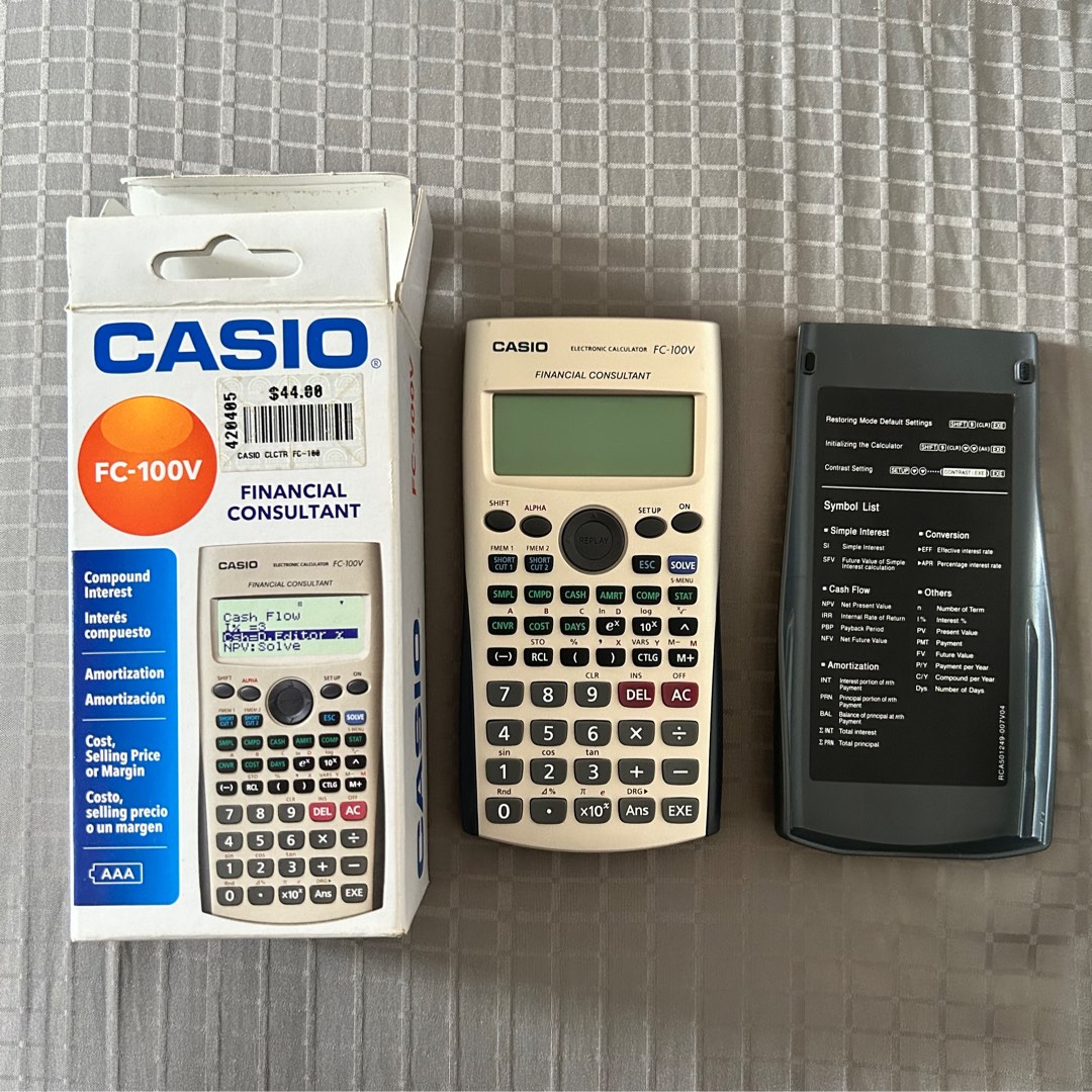 CASIO FC100V Financial Consultant Calculator, Computers & Tech, Office