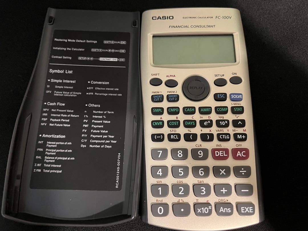 Casio financial calculator FC-100V, Hobbies & Toys ...