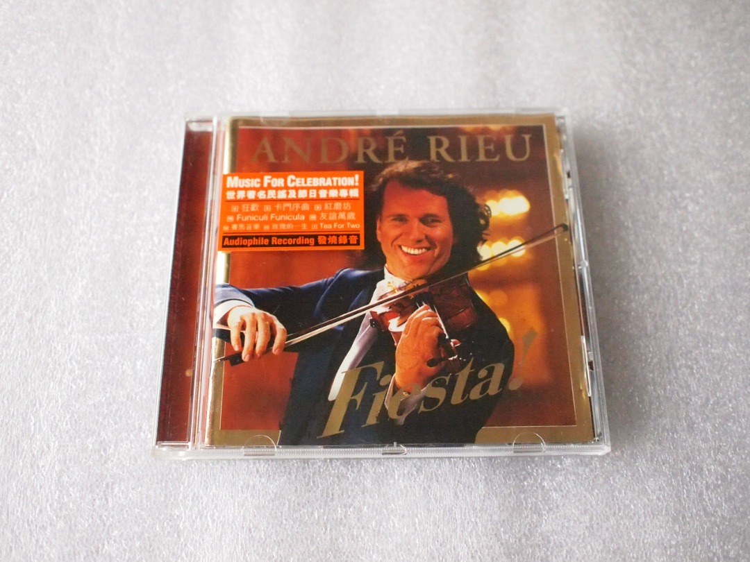 CD,ANDRE' RIEU,(AUDIOPHILE RECORDING),,FIESTA,,,TEA FOR TWO,HAVA NAGILA...., 興趣及遊戲, 音樂樂器 & 配件