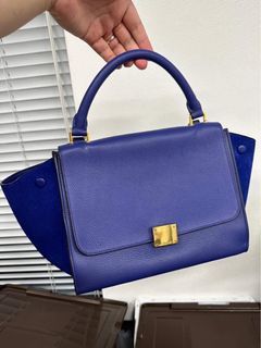 Celine Trapeze Blue Bag