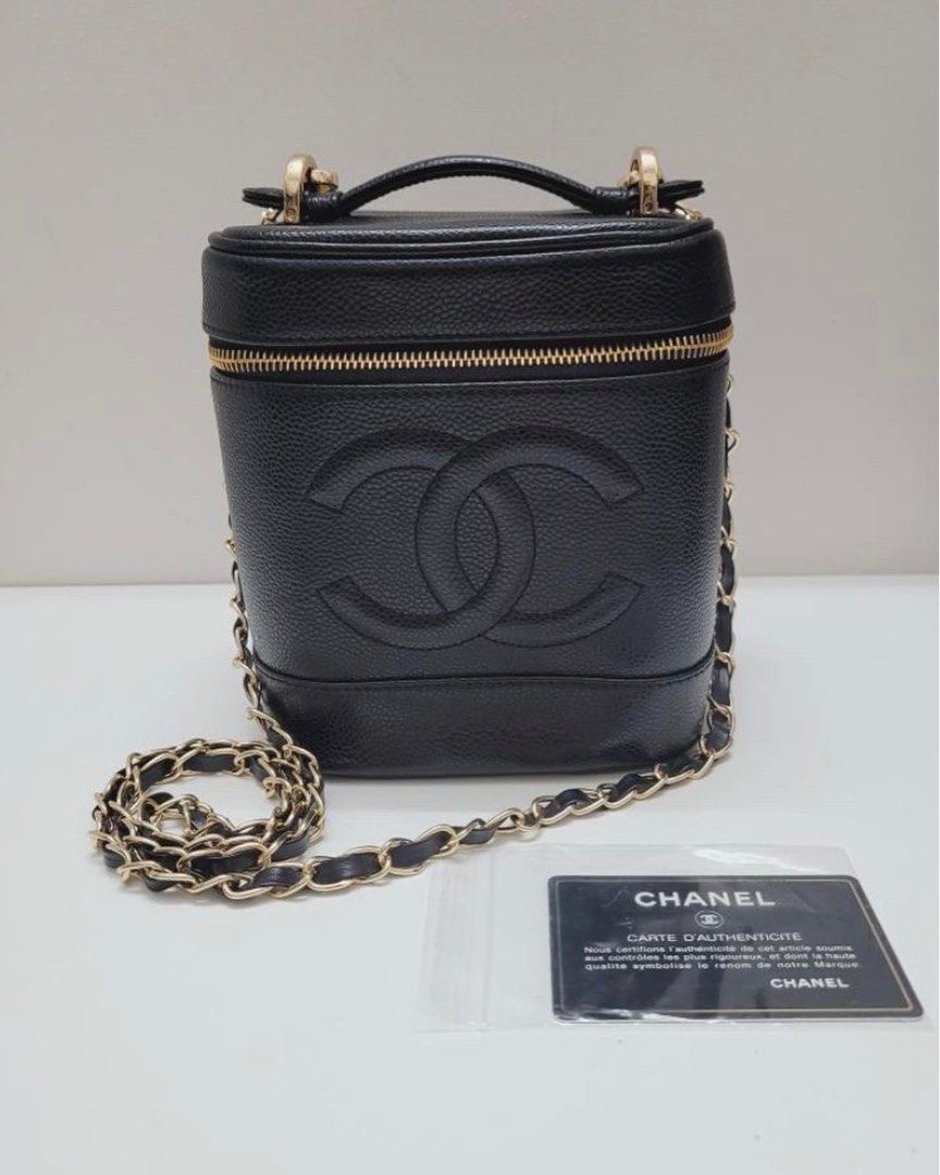 Chanel Vintage Vanity Case, Luxury, Bags & Wallets on Carousell