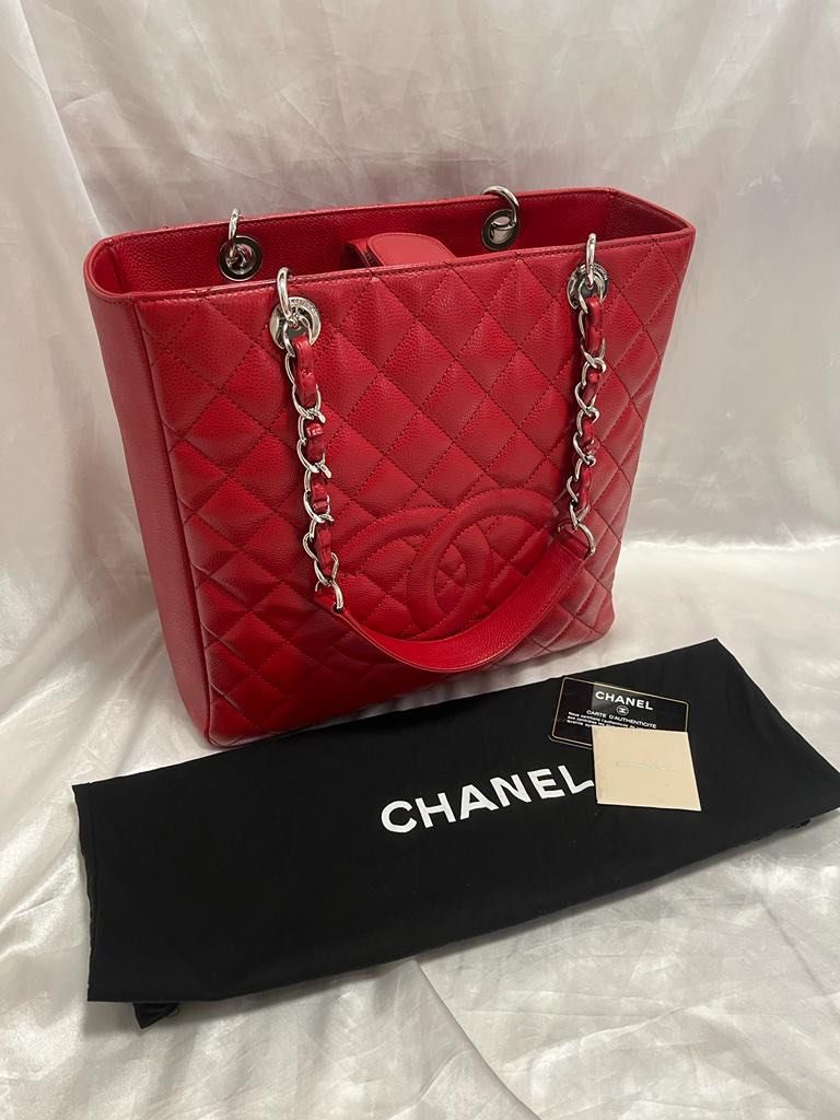 Chanel PST XL in Dark Red Caviar and SHW