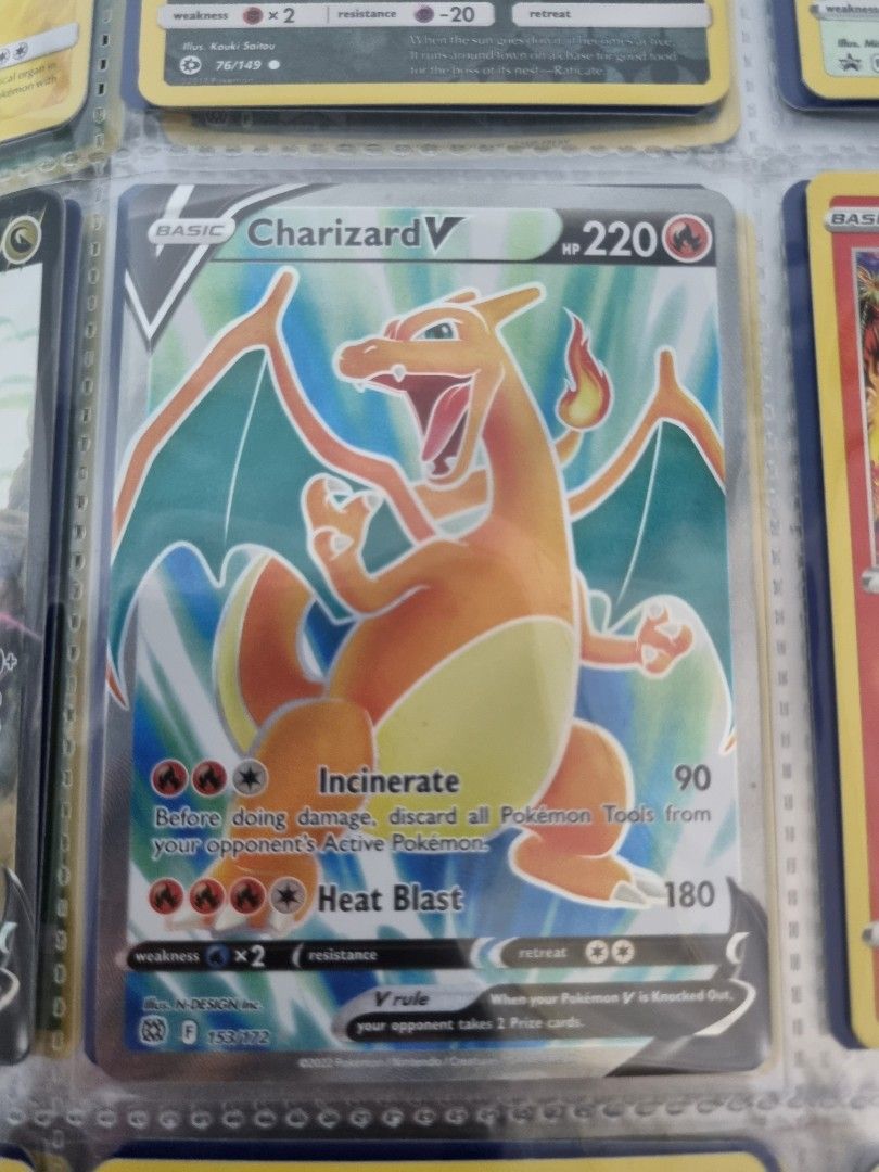pokemon tcg brilliant stars single cards 017 172 charizard v 154 Case | discard all Pokemon Tools from your opponents Active Pokemon. Charizard V Pokmon Brilliant Stars