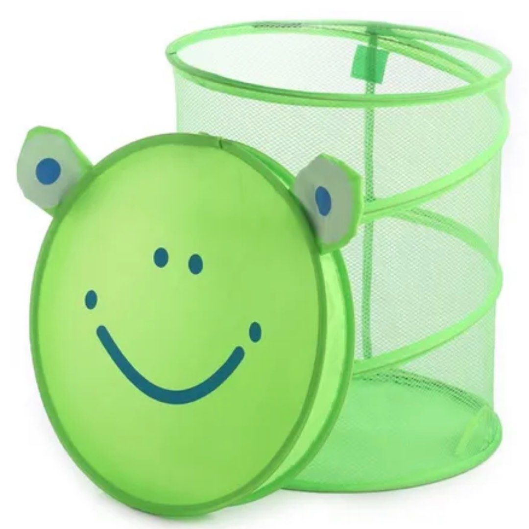 FOLDABLE FROG LAUNDRY HAMPER/TOY ORGANIZER (Category: Laundry Baskets) located in Taguig. Submitted by thatswhatshesells (Listing ID 1198796321, Image 1). Description: - Foldable Laundry Hamper/Toy Organizer - Brand New - Green Frog - RFS: Decluttering - MOP: BDO Bank Transfer - Delivery c/o Buyer - No Return; No Exchange .