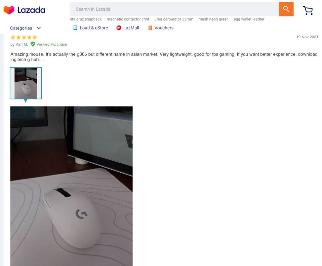 COD - Logitech G304 Lightspeed Wireless Gaming Mouse, Hero Sensor ...