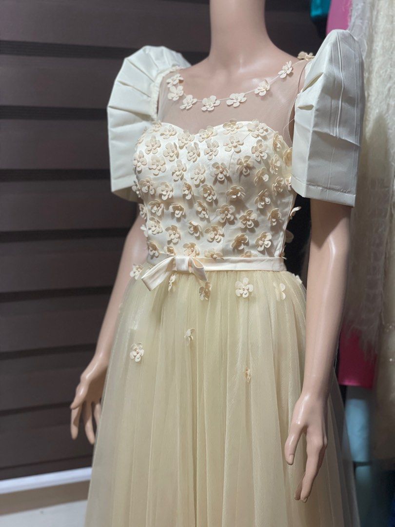 Modern filipiniana on sale dress cream