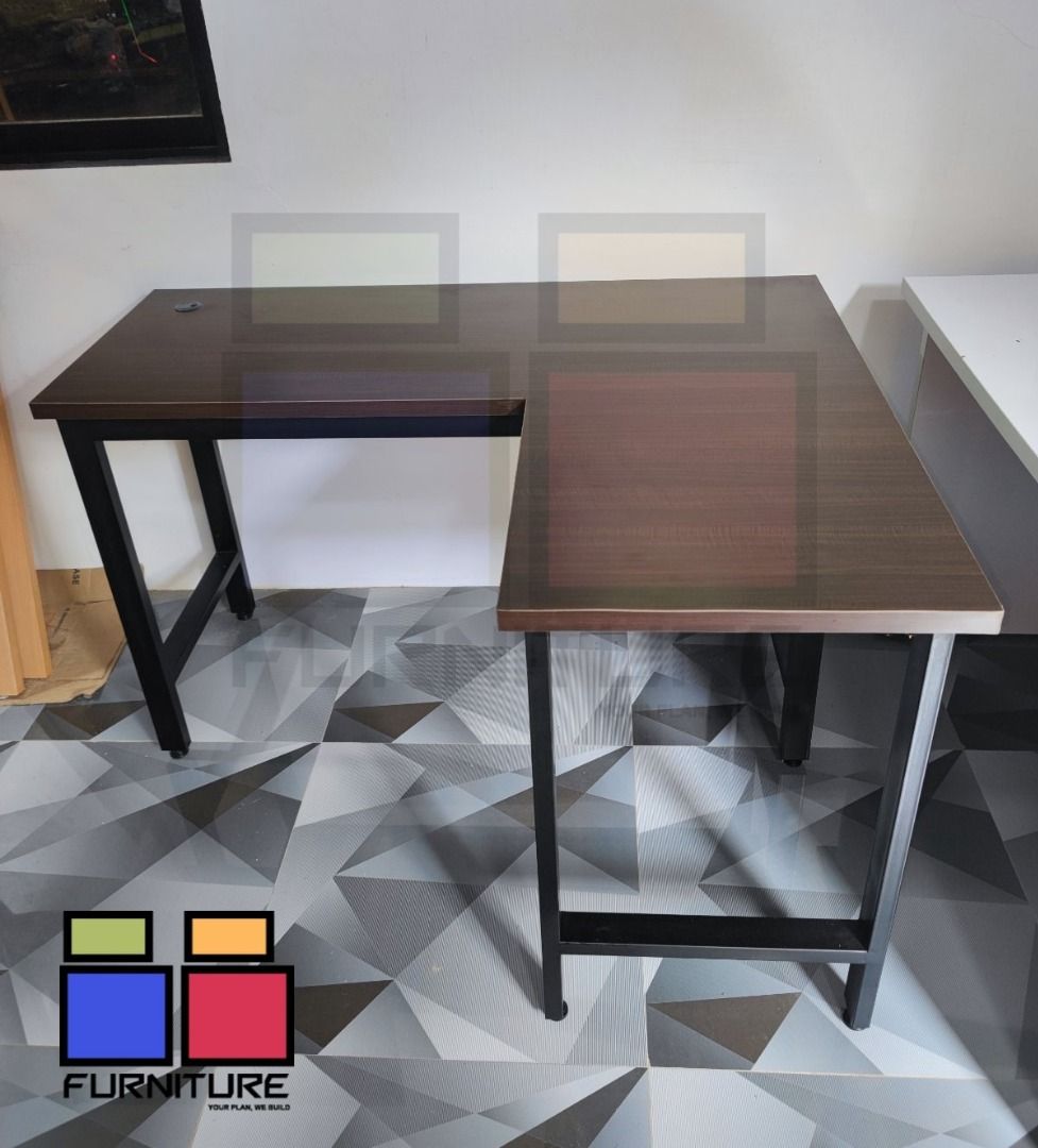 CUSTOMIZED L SHAPE TABLE/OFFICE TABLE MADE TO ORDER MESSAGE ME NOW ...