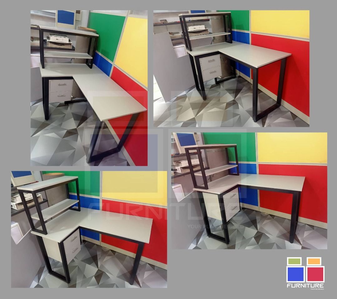 CUSTOMIZED L SHAPE TABLE/OFFICE TABLE MADE TO ORDER MESSAGE ME NOW ...