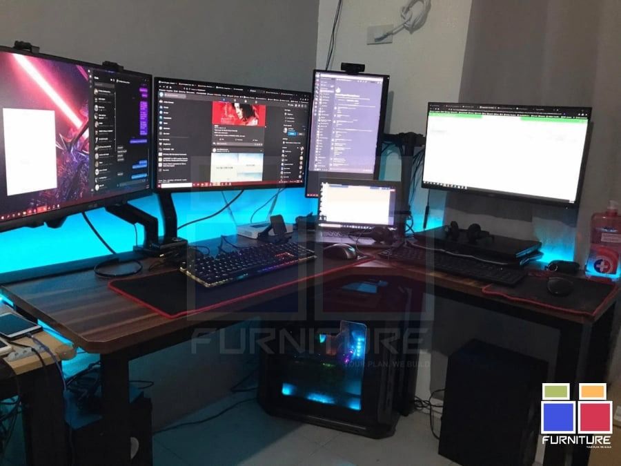 CUSTOMIZED L SHAPE TABLE/OFFICE TABLE MADE TO ORDER MESSAGE ME NOW ...