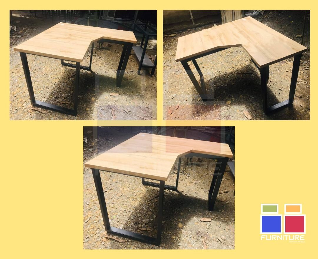 CUSTOMIZED L SHAPE TABLE/OFFICE TABLE MADE TO ORDER MESSAGE ME NOW