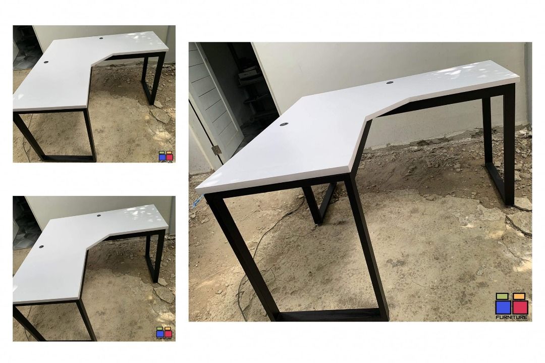 CUSTOMIZED L SHAPE TABLE/OFFICE TABLE MADE TO ORDER MESSAGE ME NOW ...