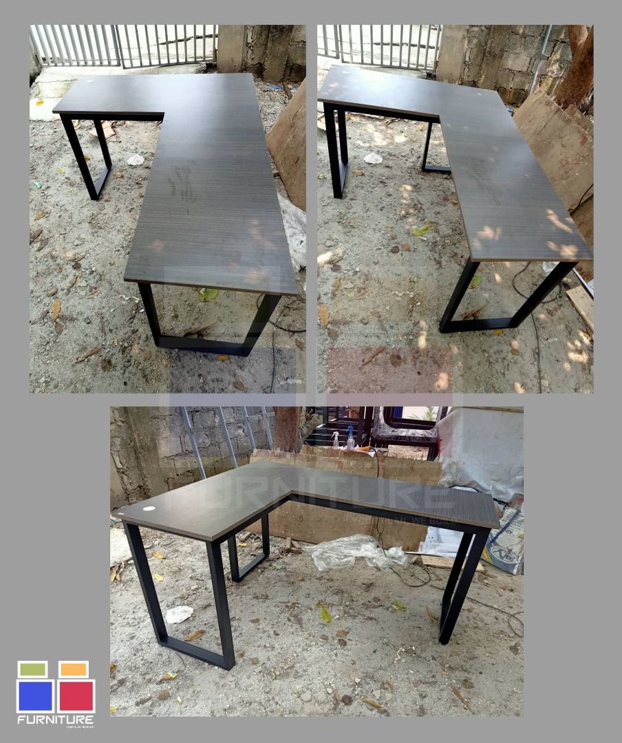 CUSTOMIZED L SHAPE TABLE/OFFICE TABLE MADE TO ORDER MESSAGE ME NOW ...