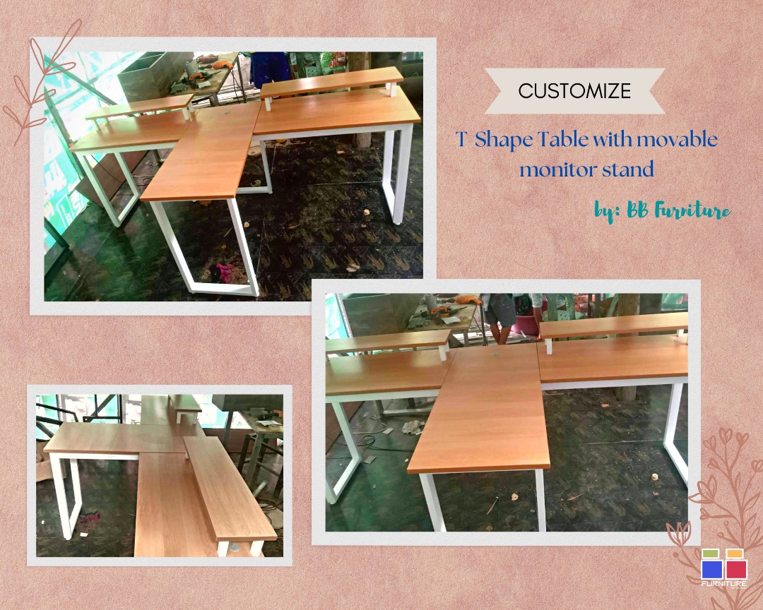 CUSTOMIZED L SHAPE TABLE/OFFICE TABLE MADE TO ORDER MESSAGE ME NOW ...