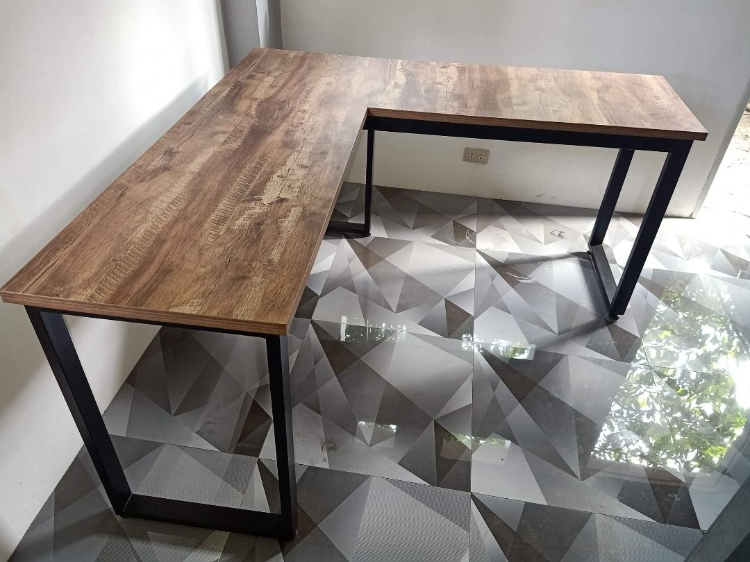 CUSTOMIZED L SHAPE TABLE/OFFICE TABLE MADE TO ORDER MESSAGE ME NOW ...