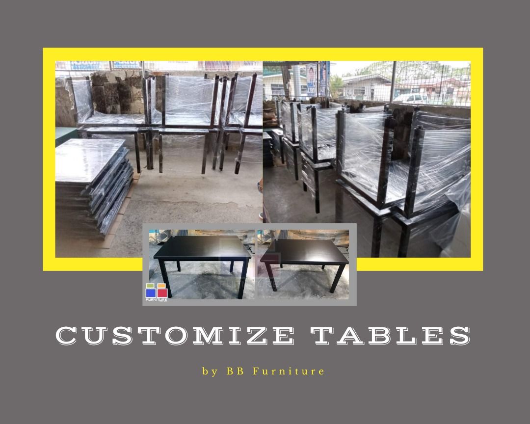 CUSTOMIZED STRAIGHT TABLE / OFFICE TABLE MADE TO ORDER MESSAGE ME NOW ...