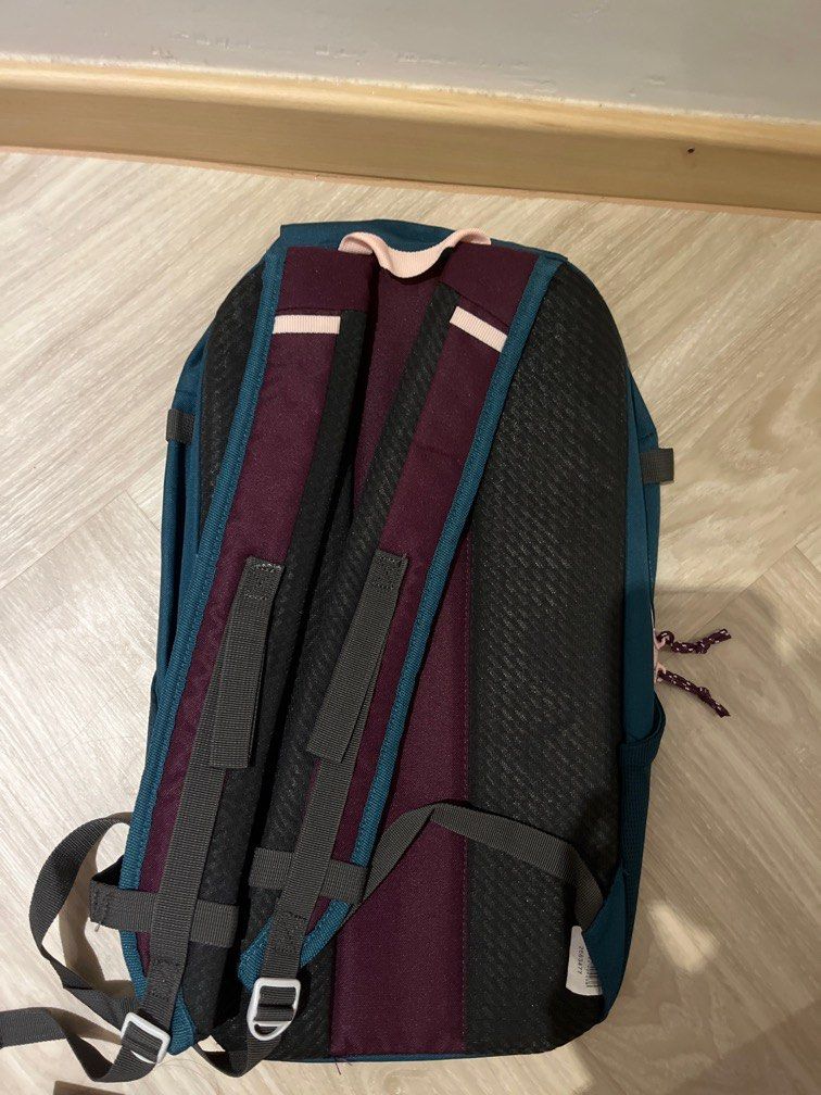 Decathlon 20L school backpack and camping backpack maroon and blue, Men