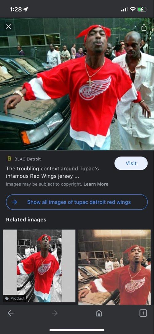 The troubling context around Tupac's infamous Red Wings jersey photo