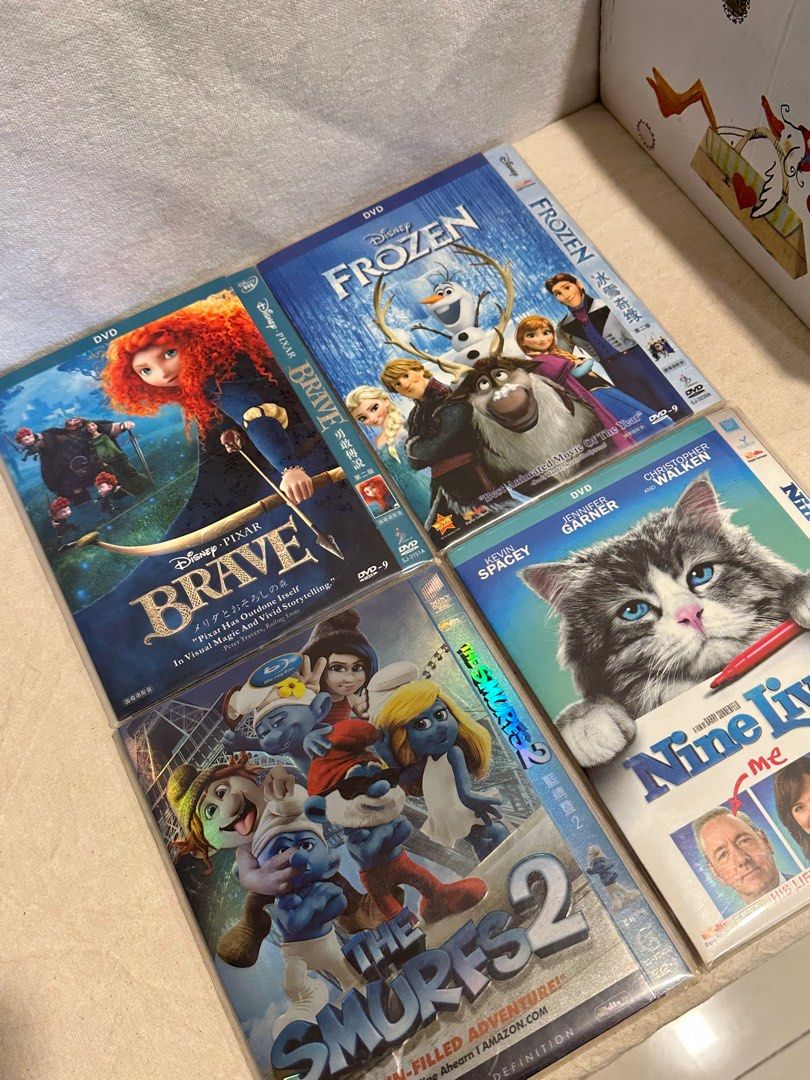 Disney/Movie DVDs for sale (Brave, Frozen, The Smurfs 2 & Nine