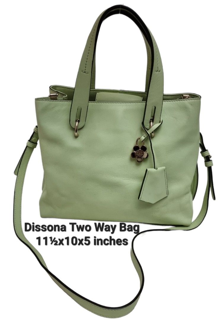 Dissona, Bags, Dissona Mint Green Italian Leather Purse