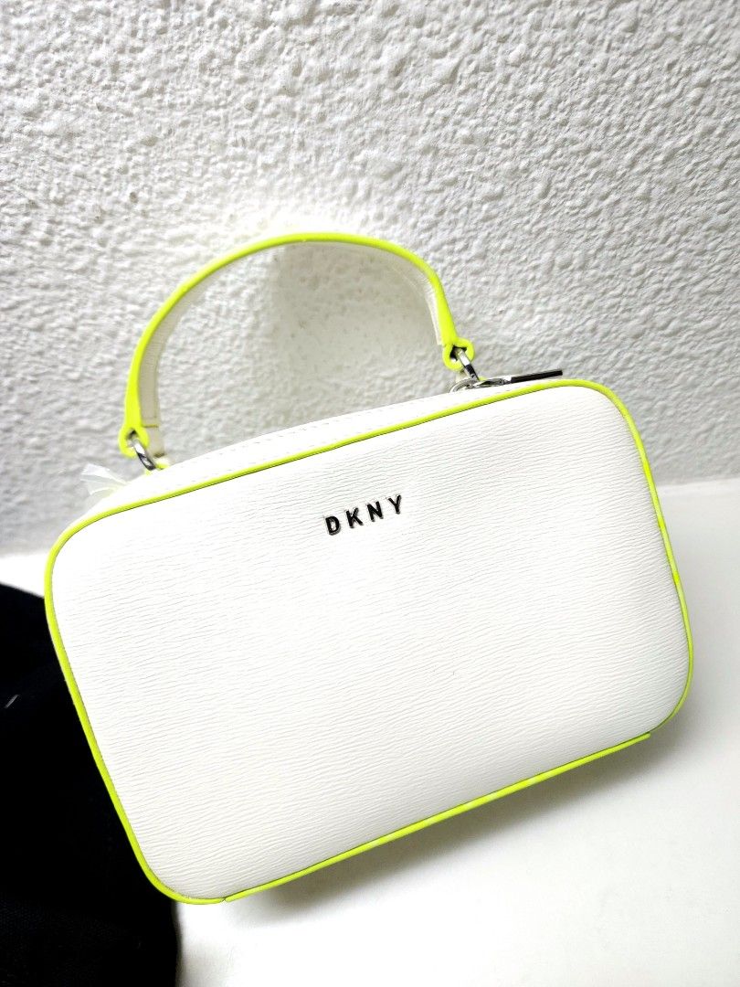 dkny white cross body bag