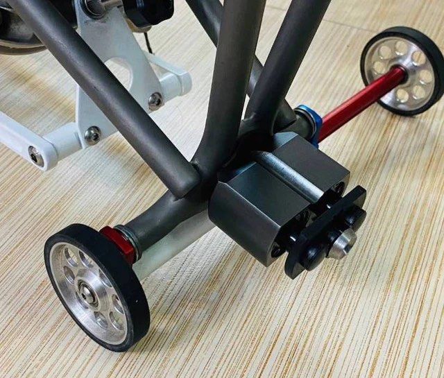 Ti Double Air Cylinder Titanium Shaft Rear Suspension Block for