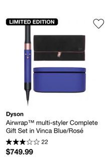 Dyson Airwrap multi-styles gift set in vinca blue/rosé
