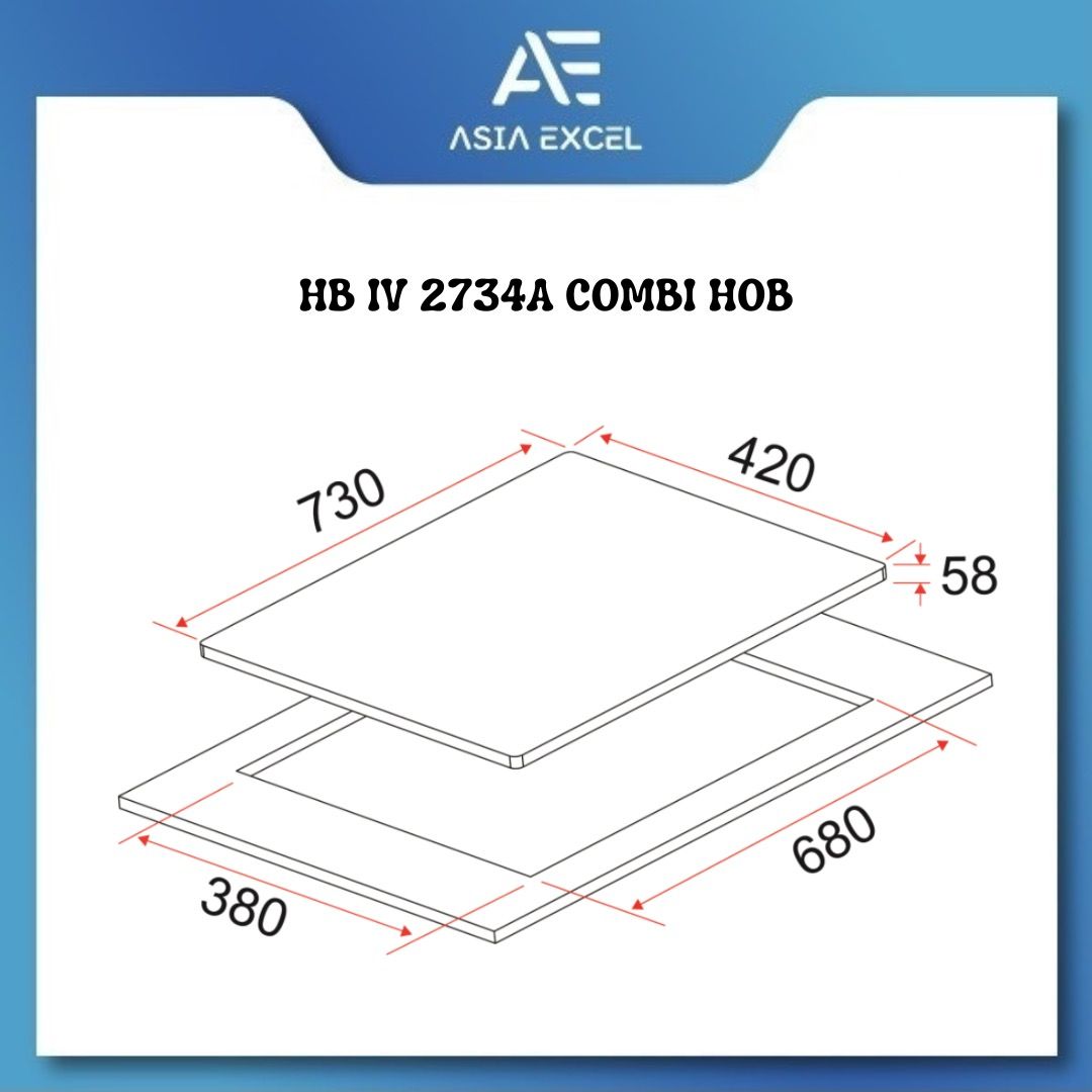 EF HB IV 2734A COMBINATION HOB INDUCTION & CERAMIC HOB + EFCH9204T ...