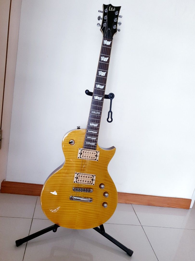 Esp Ltd ec 401 VF DMZ (lemon drop), Hobbies & Toys, Music & Media