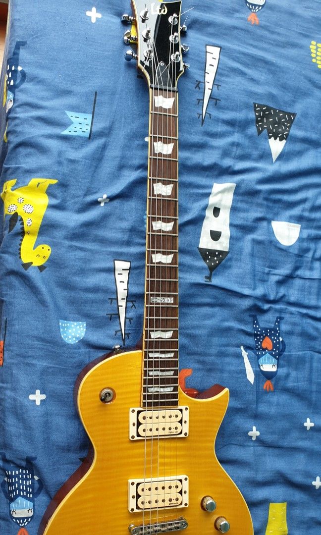 Esp Ltd ec 401 VF DMZ (lemon drop), Hobbies & Toys, Music & Media