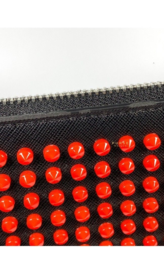 Fendi Monster Leather Clutch Bag (SHG-33968) – LuxeDH