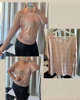 Forever 21 - Sheer Light Pink Longsleeves