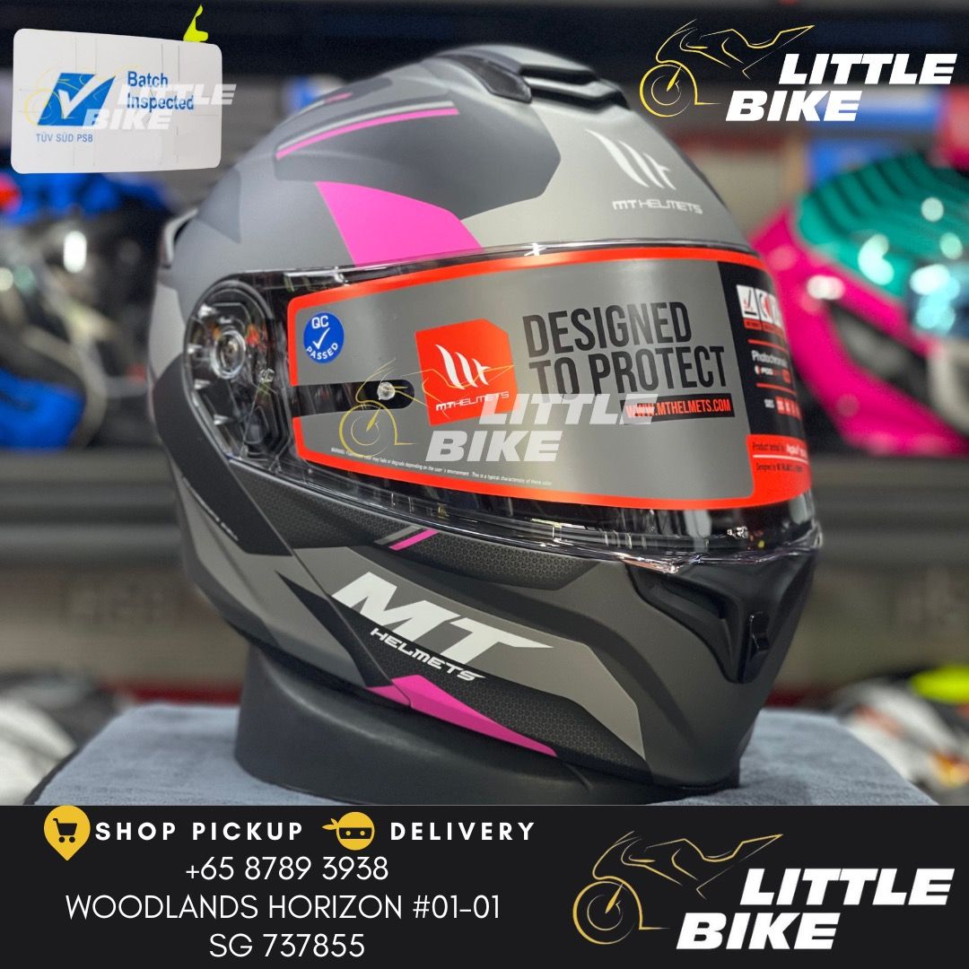 PSB APPROVED! FREE DELIVERY! MT Modular Helmets Storm SV ST-One C8 Matt ...