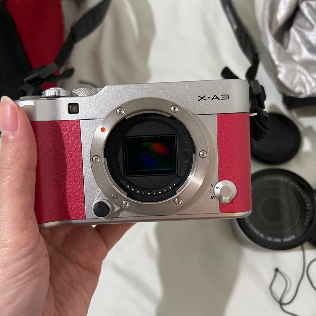 Fujifilm fuji film xa3 x a 3 xa3 mirrorless camera kamera warna pink