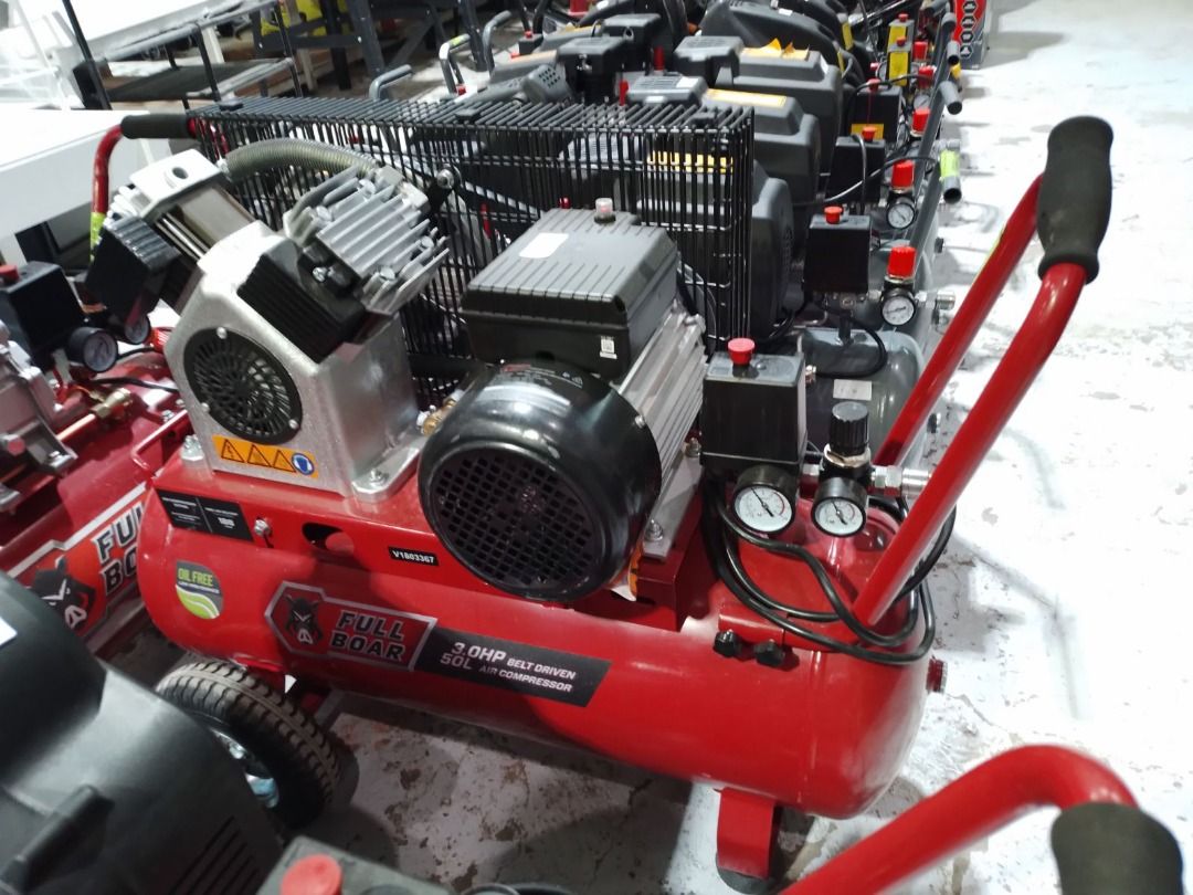 Full Boar Air Compressor 3HP Belt Drive, Commercial & Industrial