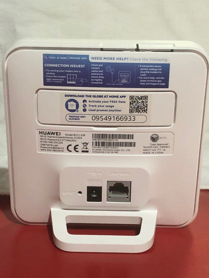 Globe At Home Prepaid WIFI, Computers & Tech, Parts & Accessories