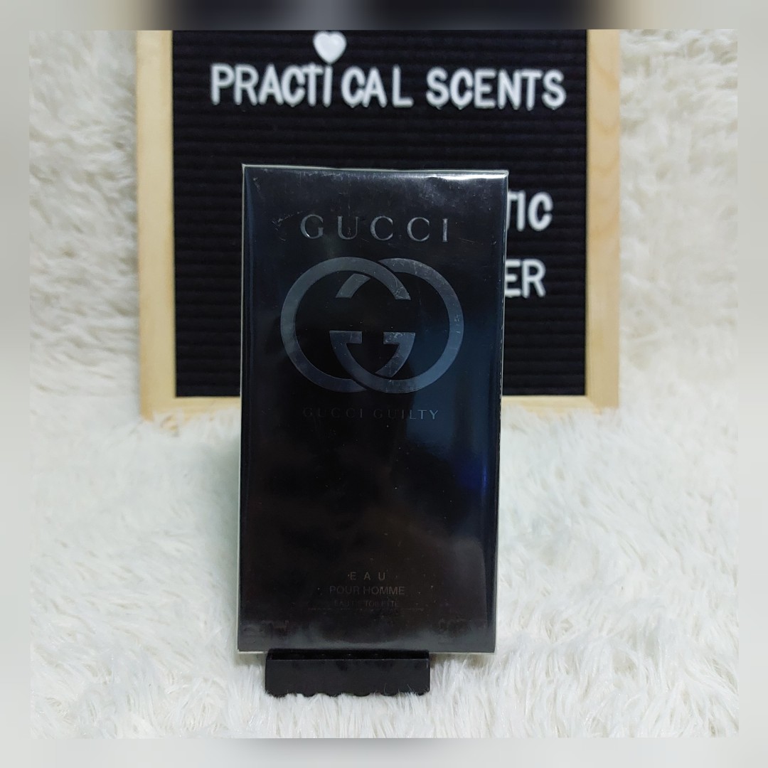 Gucci guilty black pour homme perfume, Beauty & Personal Care, Fragrance &  Deodorants on Carousell