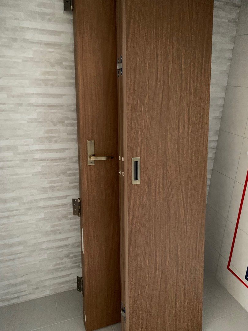 HDB BTO toilet doors x 2, Furniture & Home Living, Bathroom & Kitchen