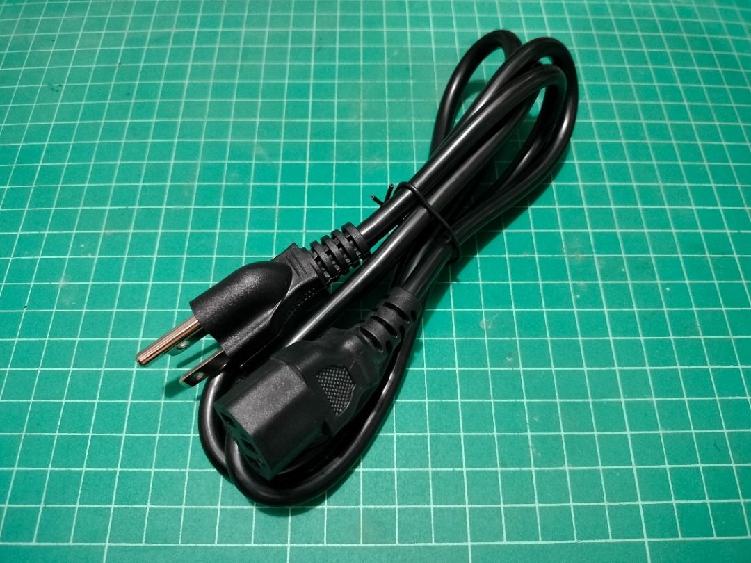 Heavy Duty Power Cord Cable (Category: Cables & Adaptors) located in Quezon City. Submitted by kyrex12 (Listing ID 1116120884, Image 2). Description: -200 each -150 wholesale(6pcs. and above) -1.5m -heavy duty -18AWG -with 1 week warranty -accept for shipping via GRAB and LALAMOVE COD(buyer's expense) -accept GCASH and PAYMAYA payment -COMPATIBILITY IS BUYER'S RESPONSIBILITY .