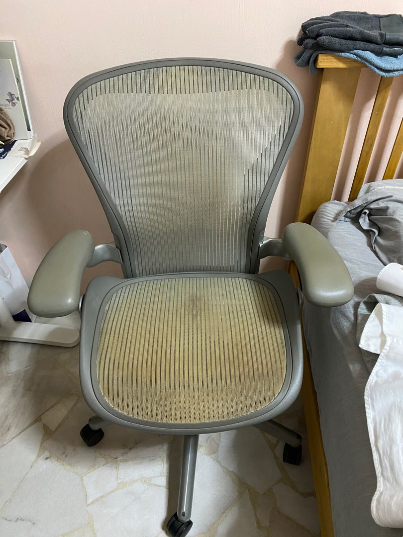 Herman Miller Grey Chair, Furniture & Home Living, Furniture, Chairs on ...