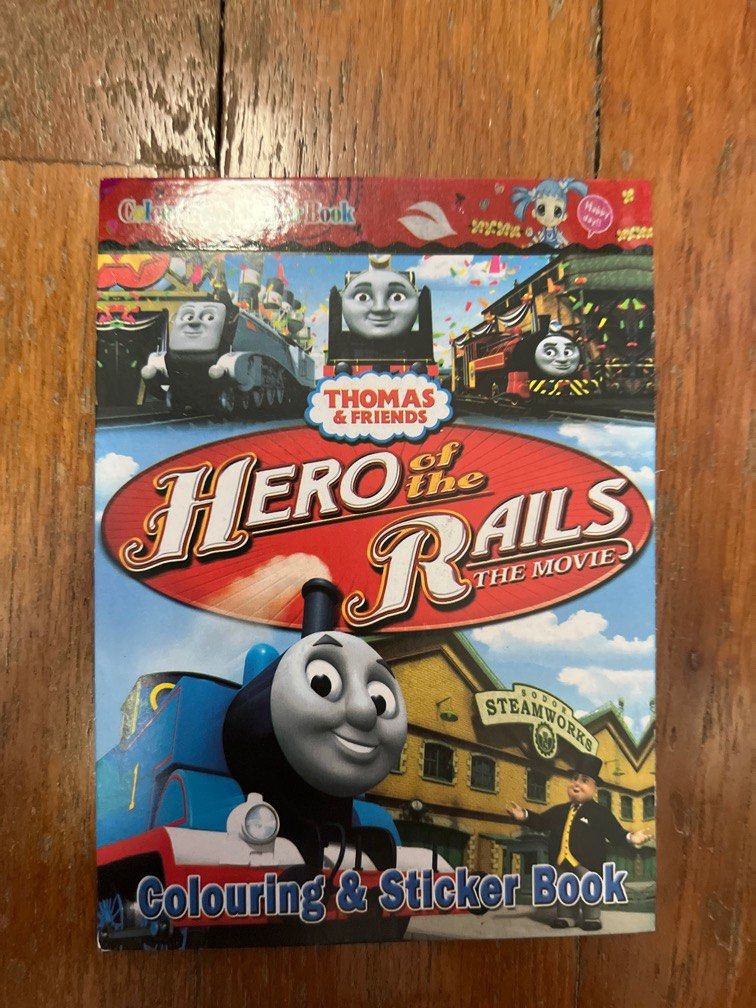 Hero of the Rails Colouring & Sticker Book, Hobbies & Toys, Books ...