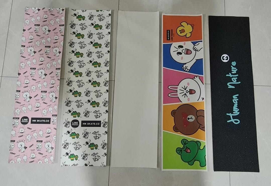 HN Skateboards Griptape (Category: Skates, Rollerblades & Scooters) located in Singapore. Submitted by skatecraze_official (Listing ID 1198868917, Image 1). Description: HN Skateboards Graphics Designed Griptape. Hundreds of barely-visible perforations that allow air to escape for a bubble-free application. Exclusive silicon-carbide grit binding process for grip that will not wear out, High-strength, waterproof, tear-proof backing that trims clea