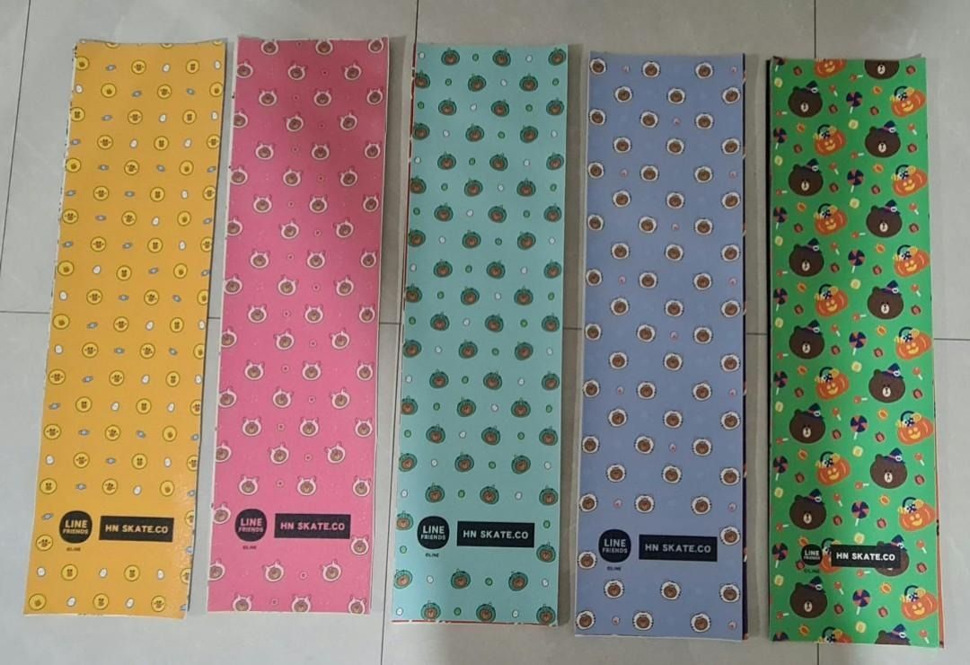 HN Skateboards Griptape (Category: Skates, Rollerblades & Scooters) located in Singapore. Submitted by skatecraze_official (Listing ID 1198868917, Image 3). Description: HN Skateboards Graphics Designed Griptape. Hundreds of barely-visible perforations that allow air to escape for a bubble-free application. Exclusive silicon-carbide grit binding process for grip that will not wear out, High-strength, waterproof, tear-proof backing that trims clea