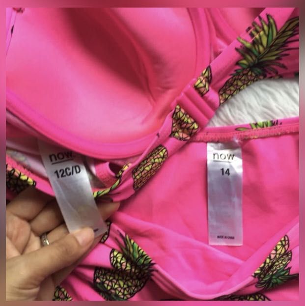 Hot Pink 2-piece swimwear (Category: Bikinis & Swimsuits) located in Quezon City. Submitted by secondglanceph (Listing ID 1198812945, Image 3). Description: Fits 36-38 bust size 32-35 waistline for panty Used it twice only.